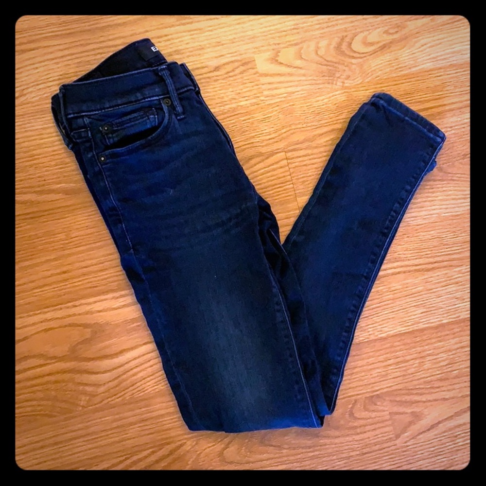 Express mid rise denim legging